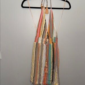 O’Neill Multicolor Striped Halter Dress